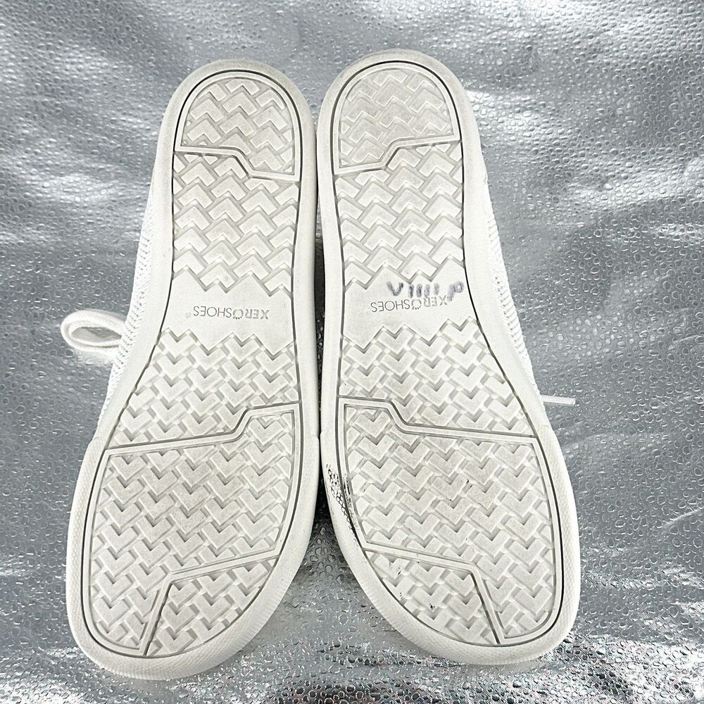 Xero Shoes Dillon Womens Size 9 White Knit Minimalist Barefoot Lace Up - Picture 10 of 13